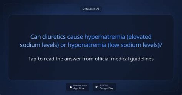 Can Diuretics cause hypernatremia