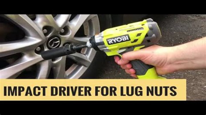 Can I use an impact driver to remove lug nuts