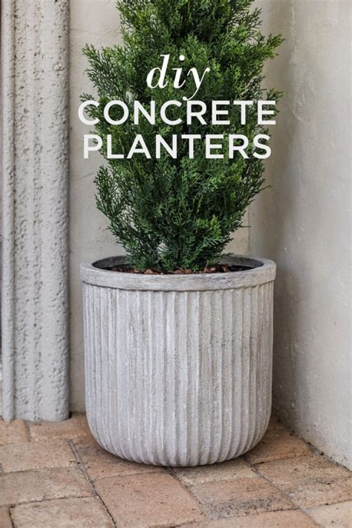 How do you clean concrete planters