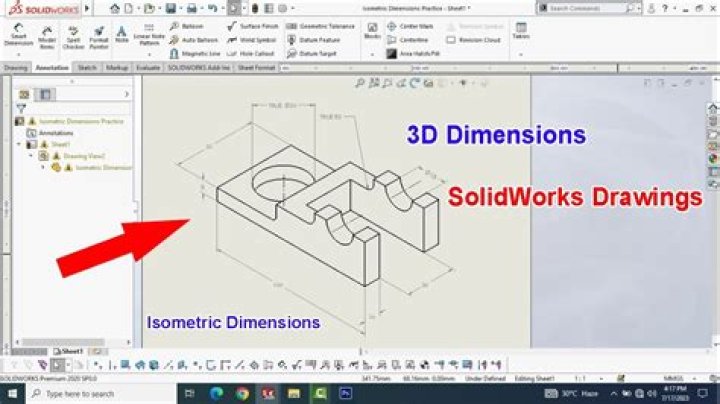 How do you hide dimensions in Solidworks