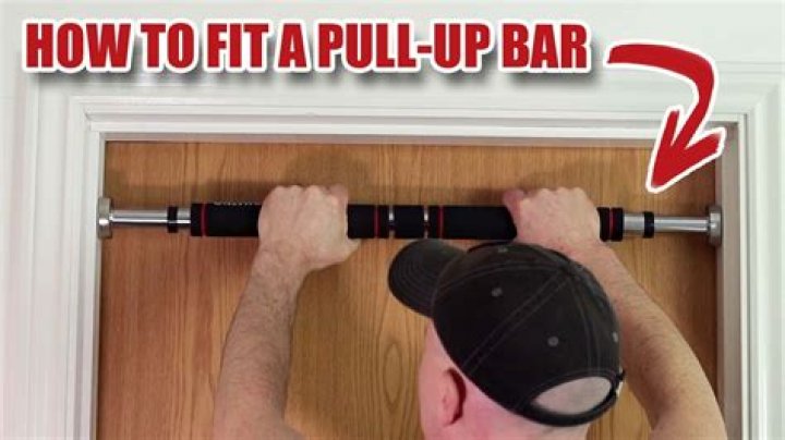 How do you install a pull up bar on a door frame