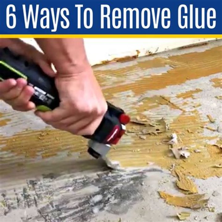 How do you remove old carpet glue from fiberglass