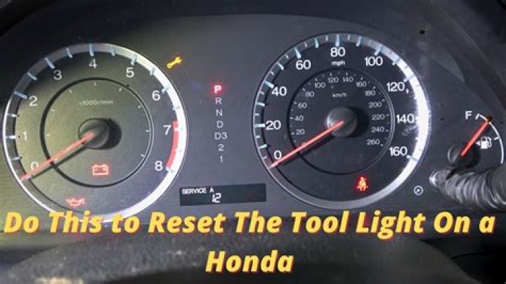 How To Reset Maintenance Light On 2002 Honda Od