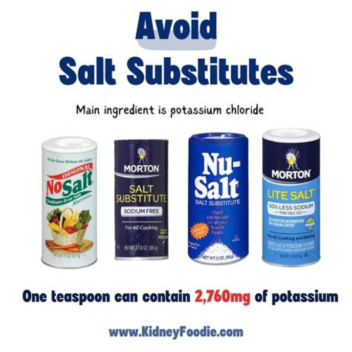 Is it safe to use potassium chloride instead of salt