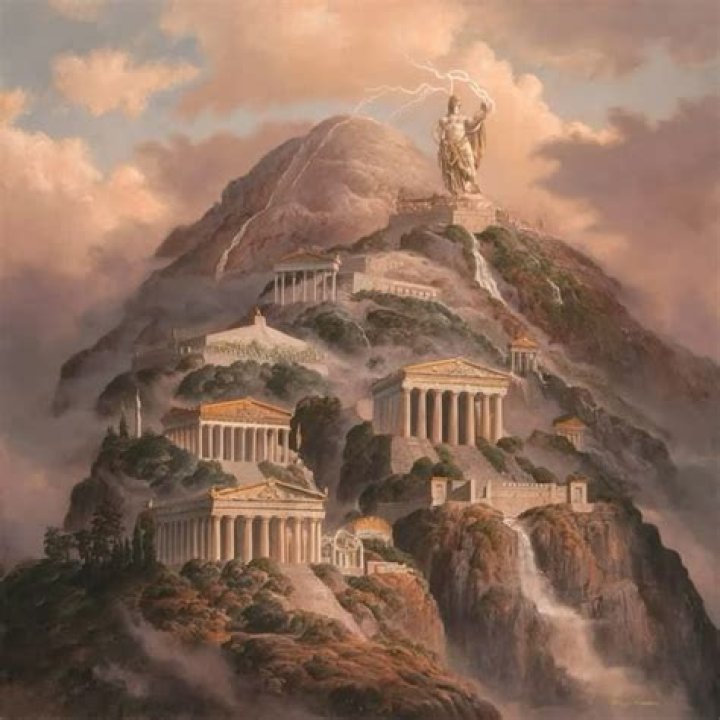 Is there a temple on top of Mount Olympus
