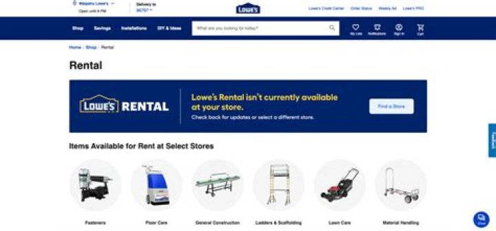 Lowes Rental - How To Discuss