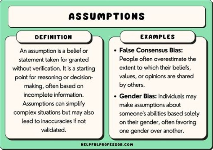 What are shared assumptions