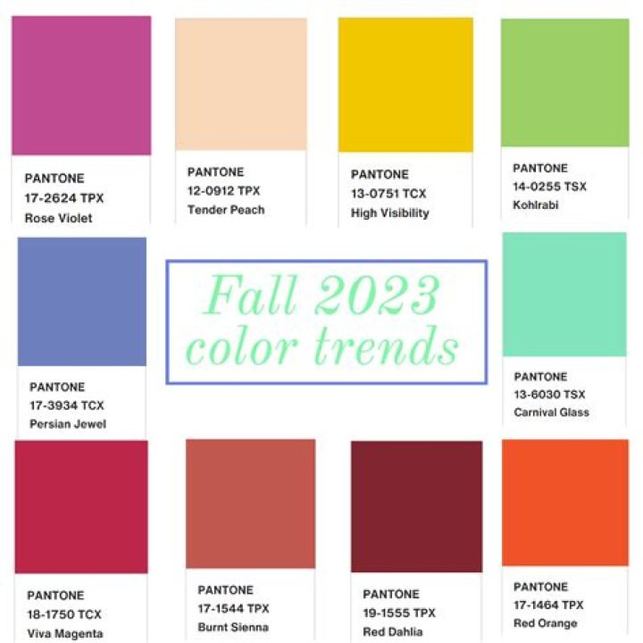 What are the in colors for fall 2019
