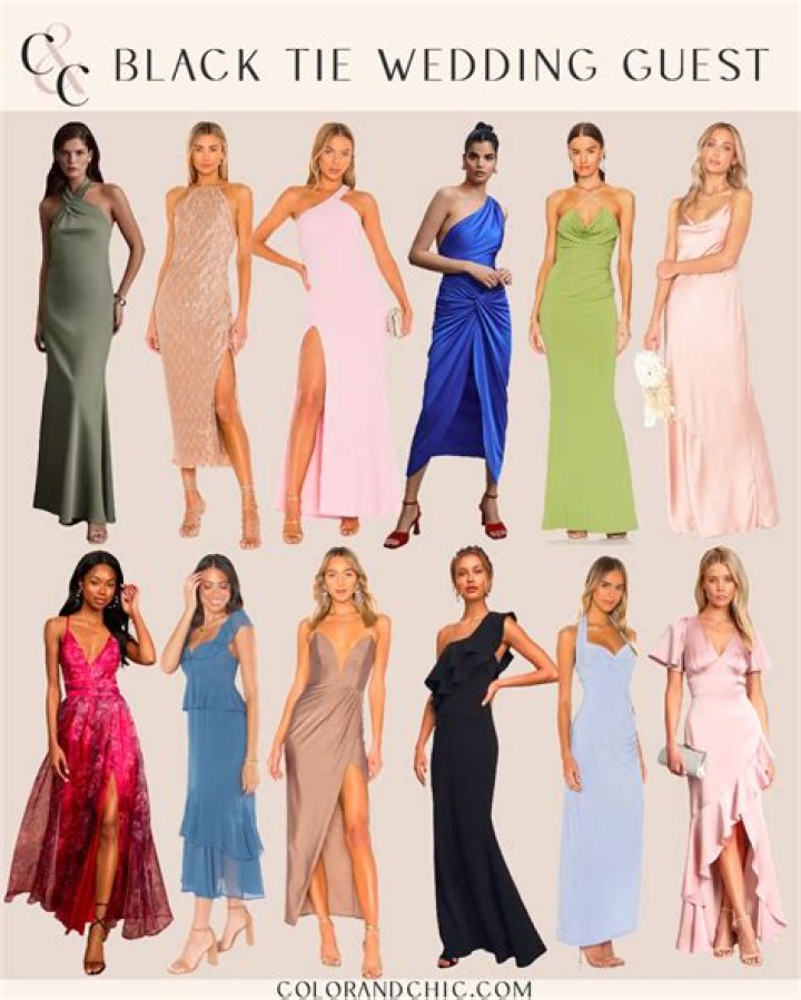 What color dress should you not wear to a wedding