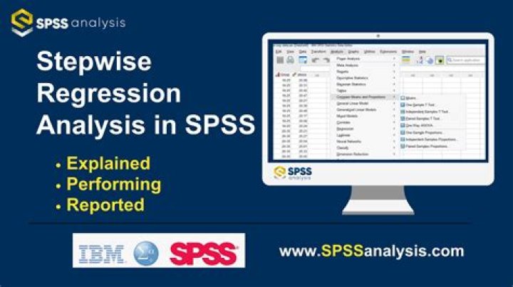 What is stepwise regression in SPSS