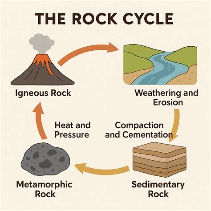 What processes drive the rock cycle