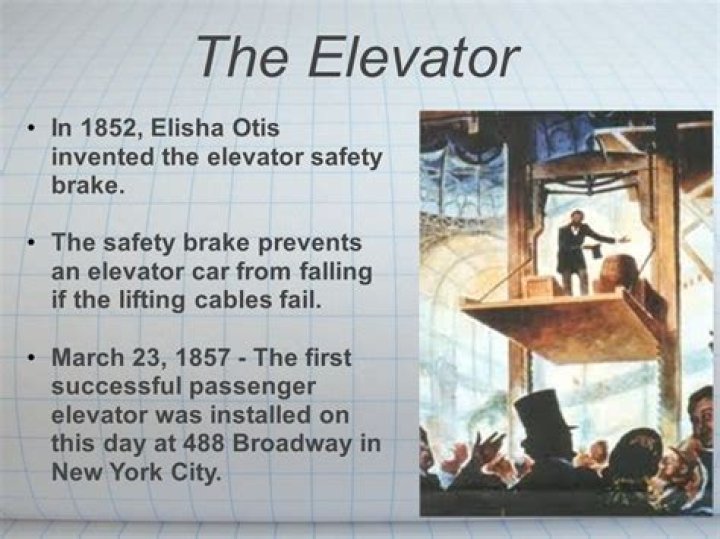 What year did Otis invent the elevator