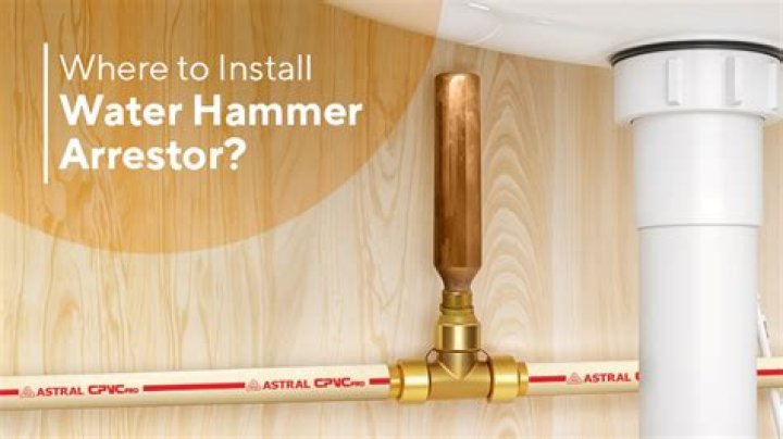 Where should a water hammer arrestor be installed