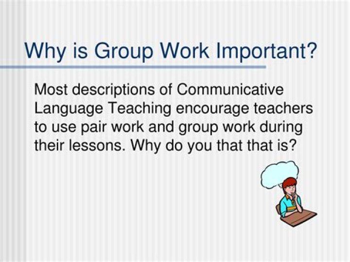 Why is group work important