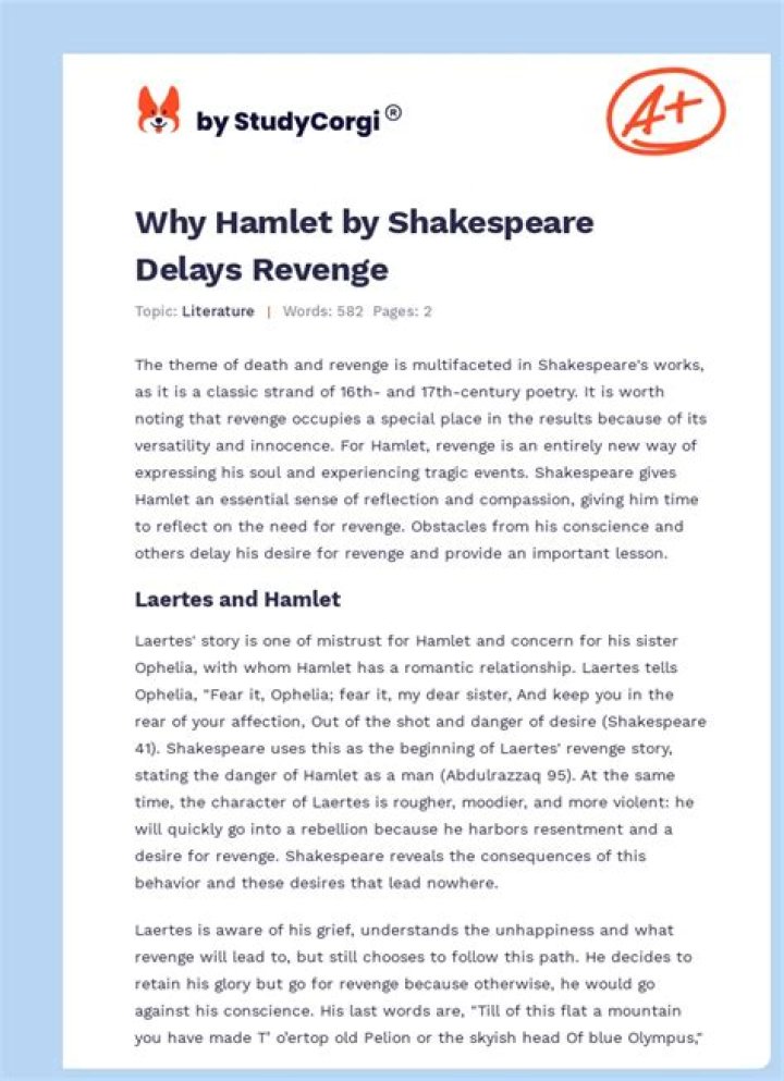 Why is Hamlet called a revenge tragedy