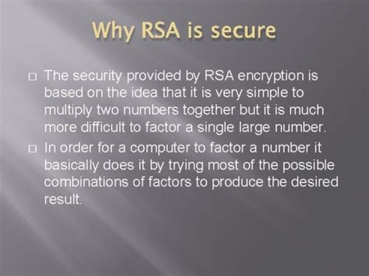Why RSA is secure